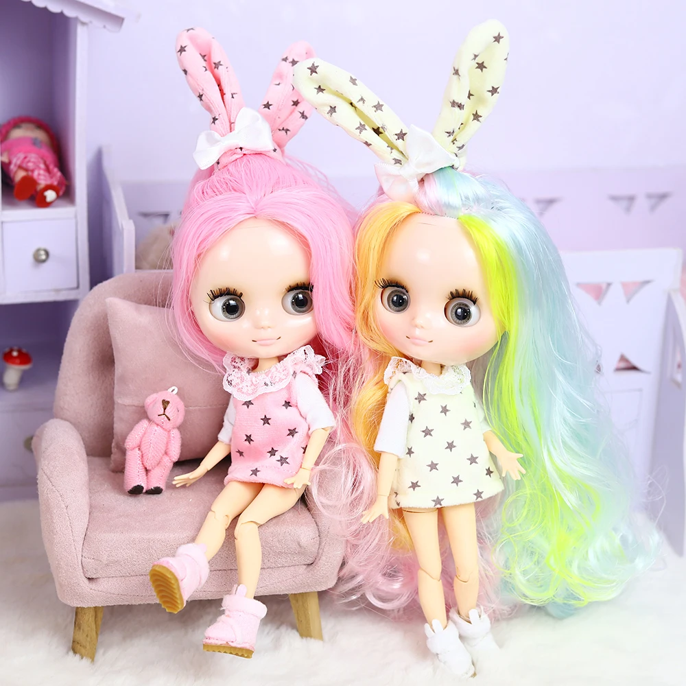 DBS Middie Blythe doll clothes Youth cute suit Little Red Hat suit Suitable for 20 cm joint body wear