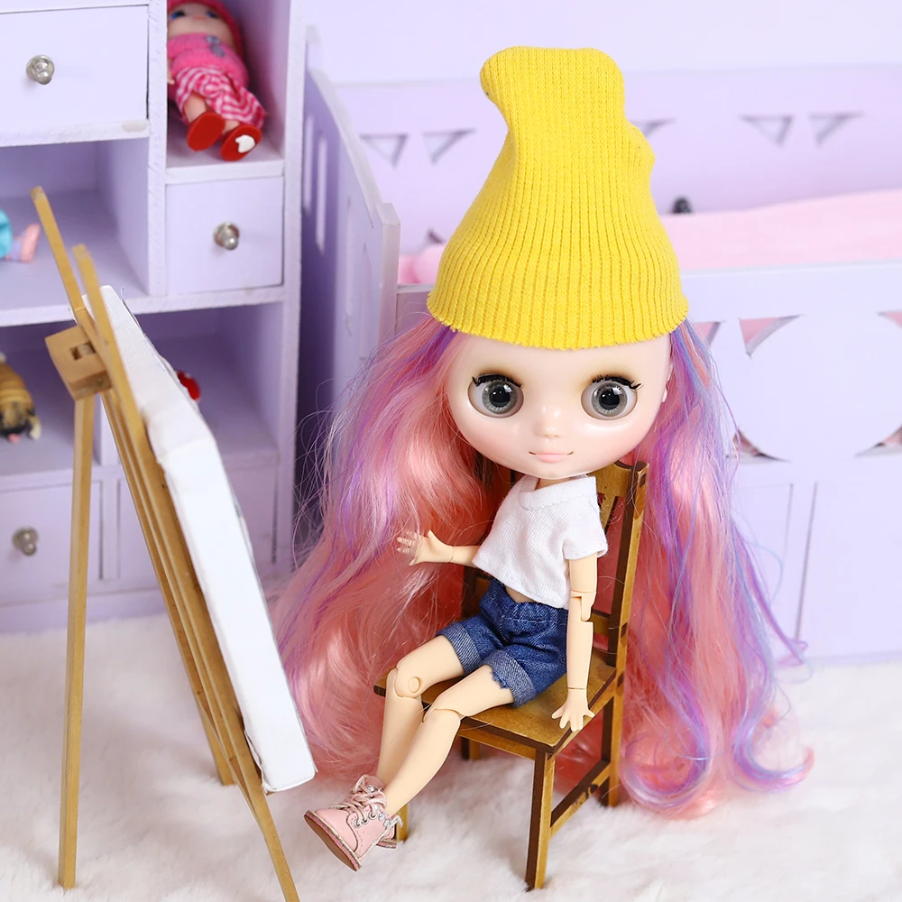 DBS Middie Blythe doll clothes Youth cute suit Little Red Hat suit Suitable for 20 cm joint body wear