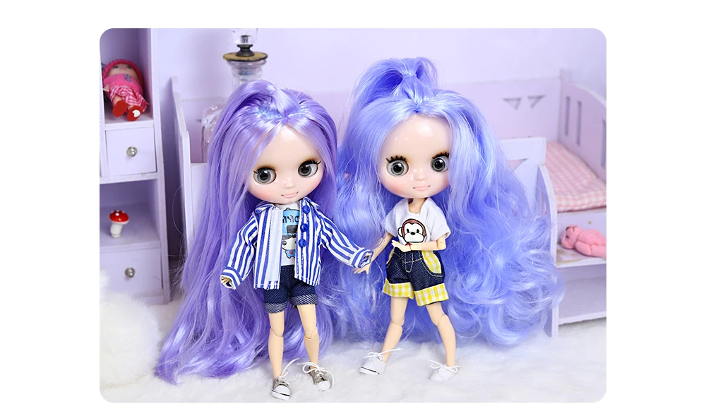 DBS Middie Blythe doll clothes Youth cute suit Little Red Hat suit Suitable for 20 cm joint body wear