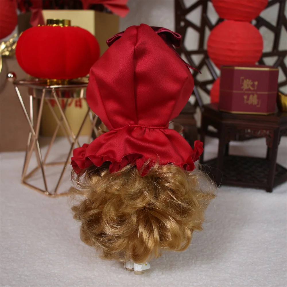 DBS Middie Blythe doll clothes Youth cute suit Little Red Hat suit Suitable for 20 cm joint body wear