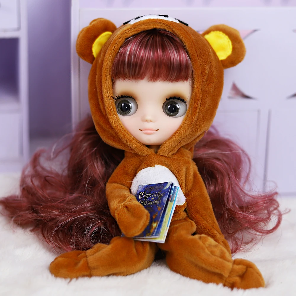 DBS Middie Blythe doll clothes Youth cute suit Little Red Hat suit Suitable for 20 cm joint body wear
