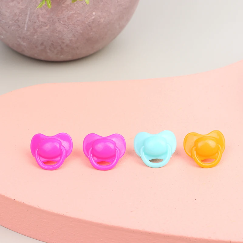 20Pcs Lovely Doll Pacifier Doll Play House Supplies Dollhouse Dummy Nipples For Baby Accessories Toy For Toddlers Kids
