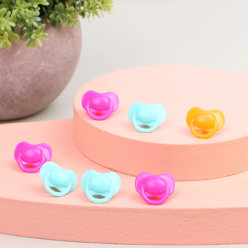20Pcs Lovely Doll Pacifier Doll Play House Supplies Dollhouse Dummy Nipples For Baby Accessories Toy For Toddlers Kids