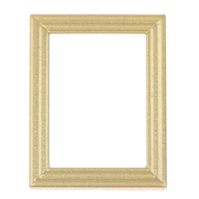 3.6*4.8CM 1/12 Retro Photo Frames Mirror Dollhouse Miniature Accessories Frames Photo Border Picture Frame Model Decor