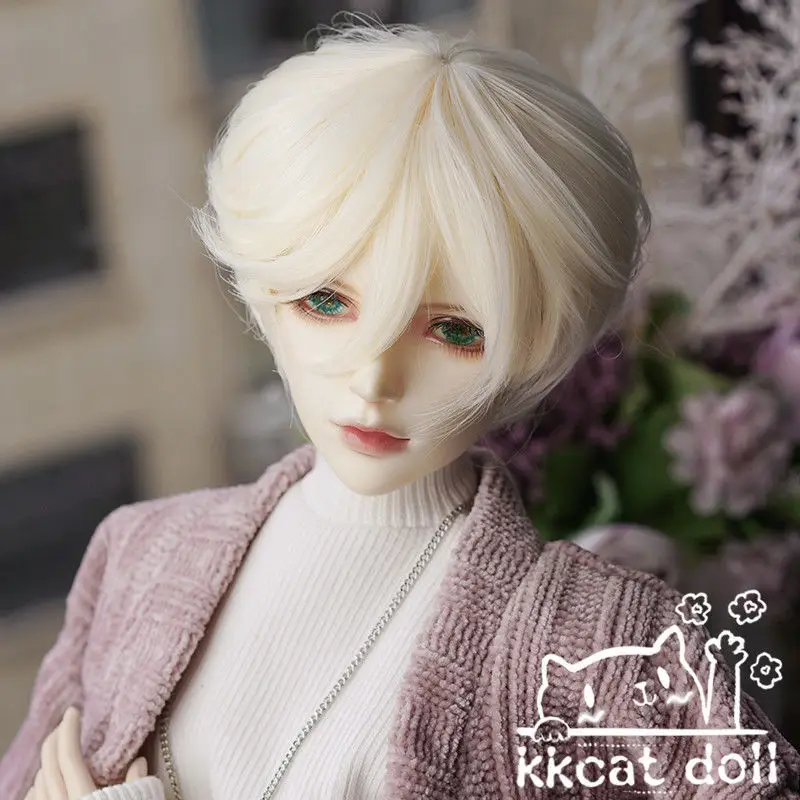 BJD doll wig suitable for 1/3 1/4 1/6 size fashion new handsome Japanese high temperature silk short hair universal male wig