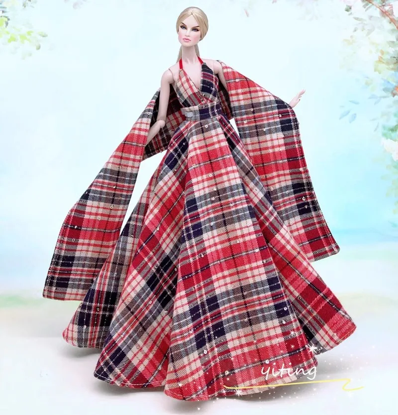 Handmade BABI Doll Clothes Dress Gown for 11.5 inch doll&body 1/6 #02