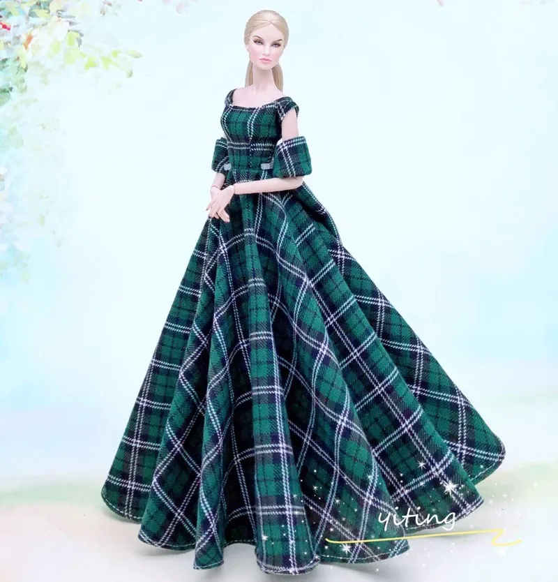 Handmade BABI Doll Clothes Dress Gown for 11.5 inch doll&body 1/6 #02