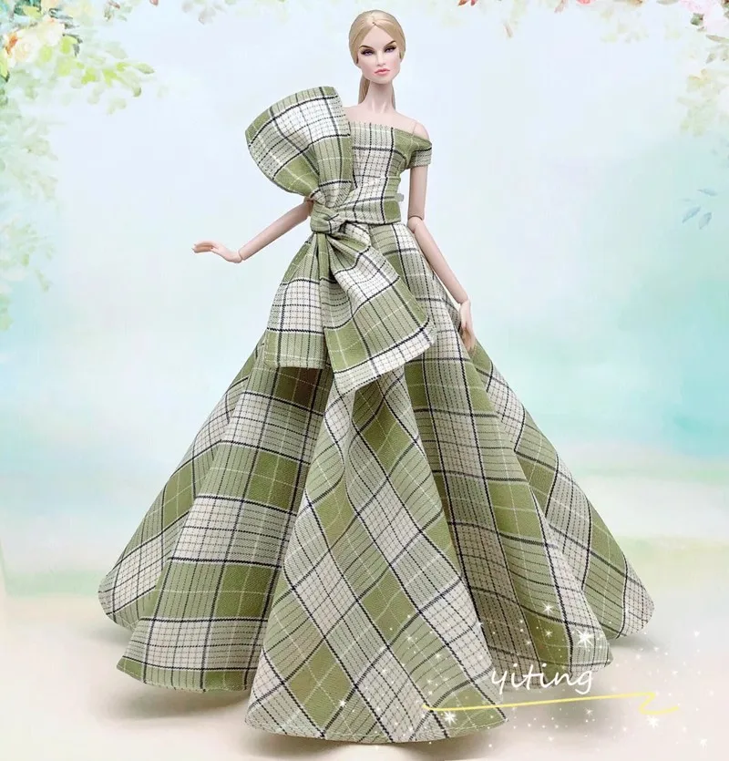 Handmade BABI Doll Clothes Dress Gown for 11.5 inch doll&body 1/6 #02