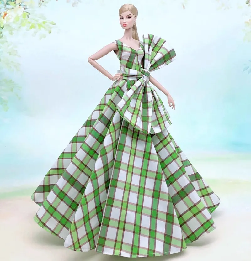 Handmade BABI Doll Clothes Dress Gown for 11.5 inch doll&body 1/6 #02
