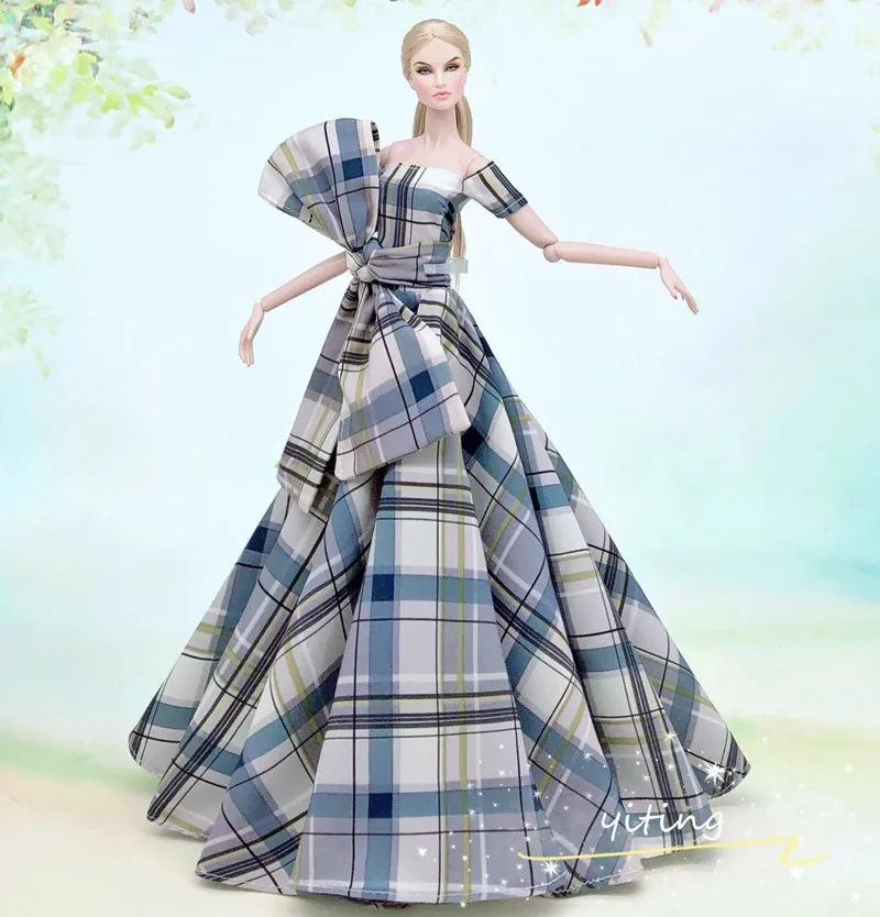 Handmade BABI Doll Clothes Dress Gown for 11.5 inch doll&body 1/6 #02