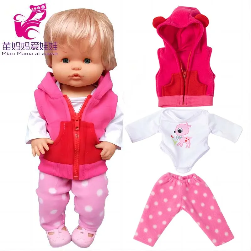 40cm Nenuco Doll Outfit Ropa Y Su Hermanita Reborn Baby Doll Clothes Animal Costumes
