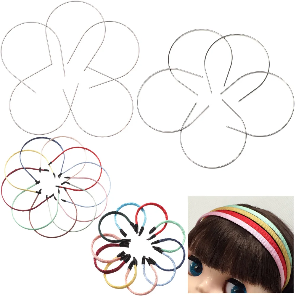 5Pcs New Mini Cute Doll Headband Doll Hair Decoration Materials Doll Head Band Parts DIY Doll Accessories