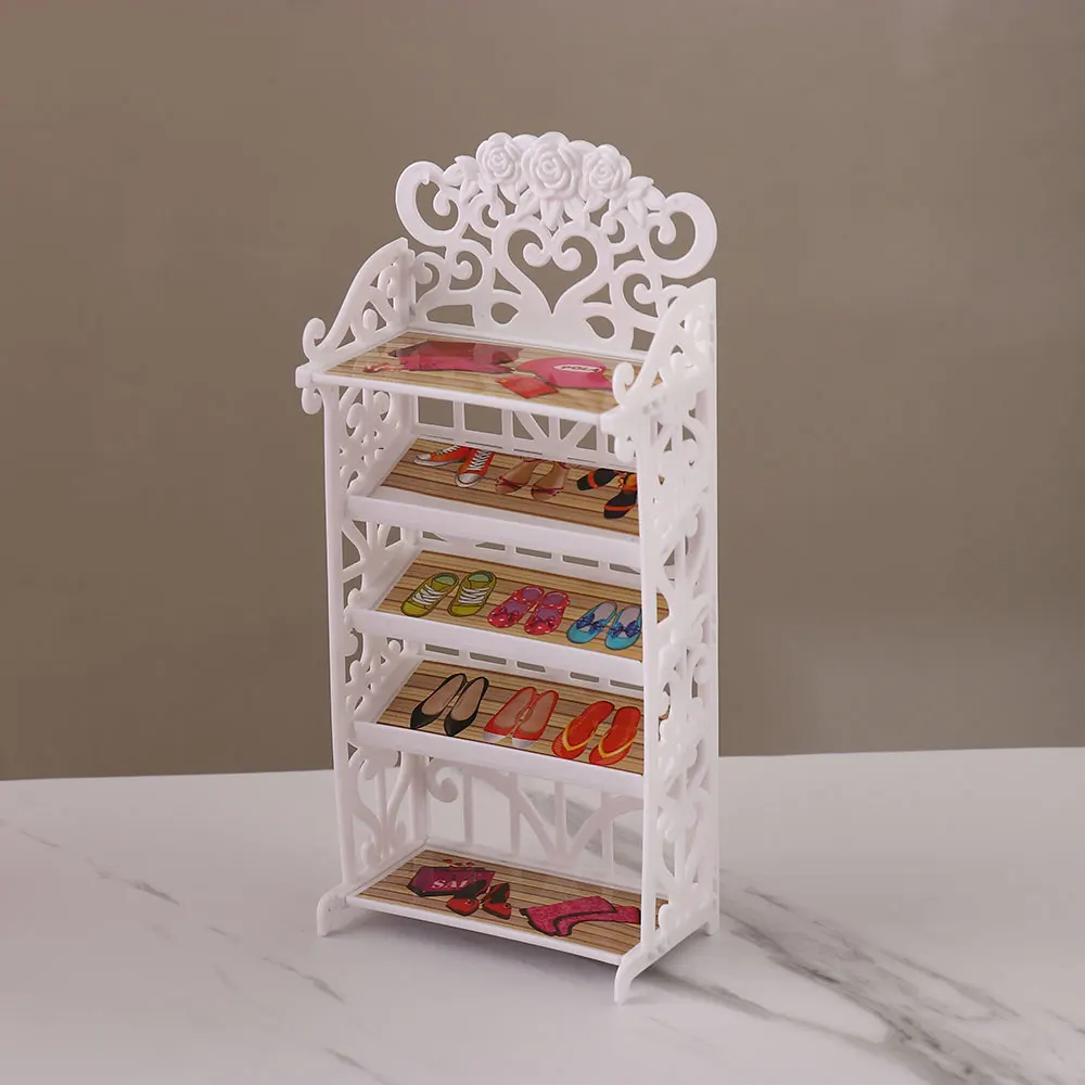 Dollhouse Furniture Creative Miniature Furniture Wardrobe/Bed/Shoe Rack/Bathtub/Swing For Doll Living Room Decor Accessories