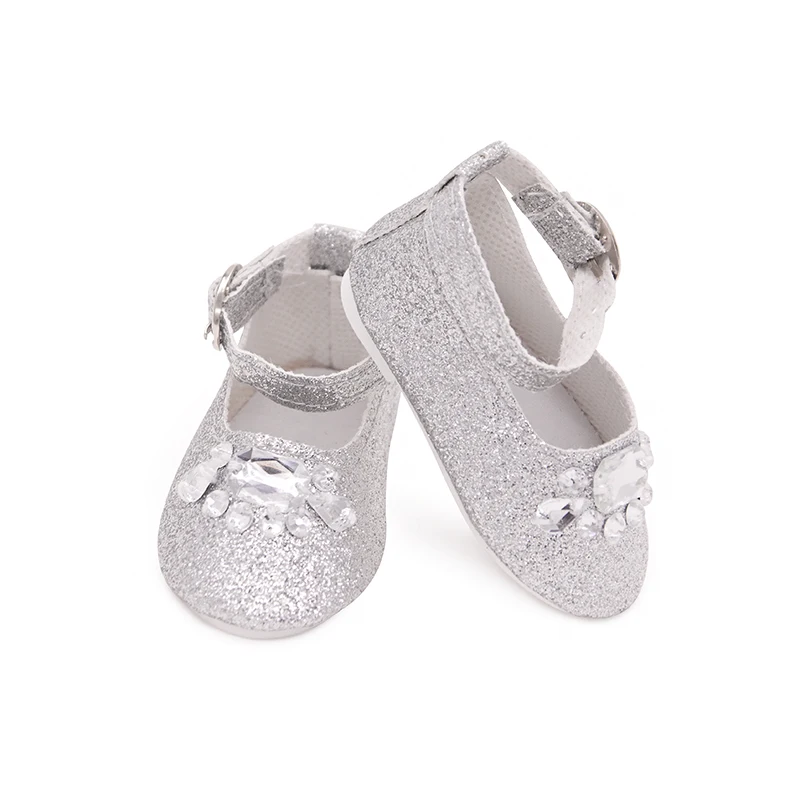 7cm Pu Leather Doll Shoes Canvas Shoes Sneakers Plush Slippers For 18 inch American&43cm Baby New Born Doll Accessories Toy