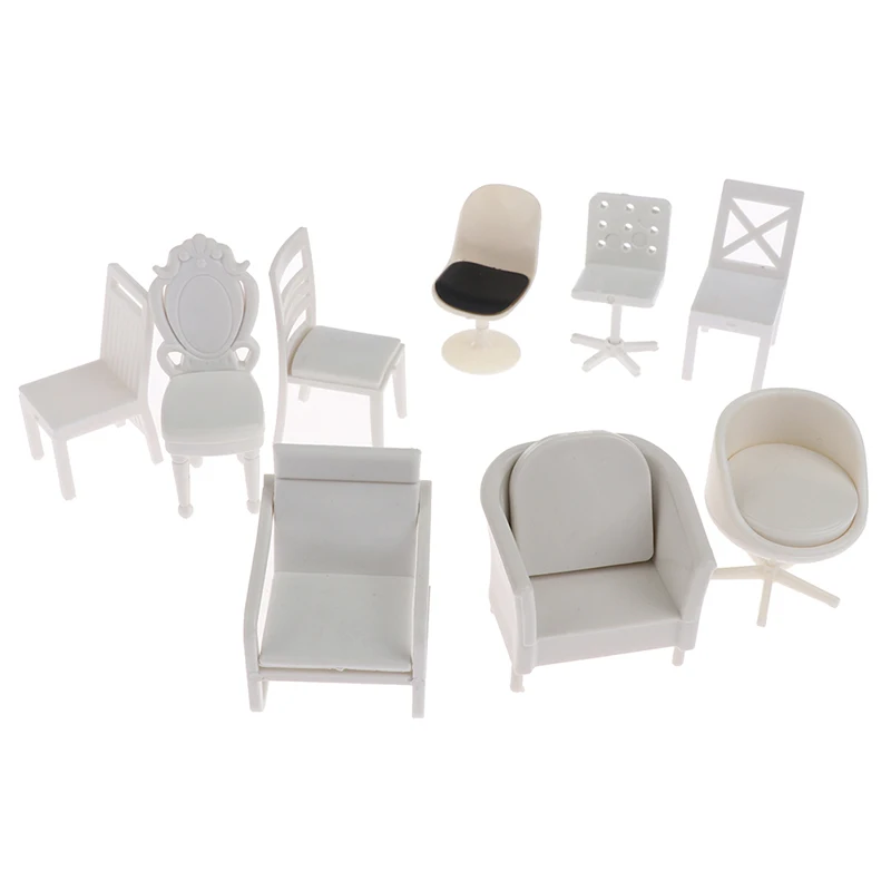 1:20 Dollhouse Miniature Furniture Chair Sofa Stool Model Doll House Decor Toy