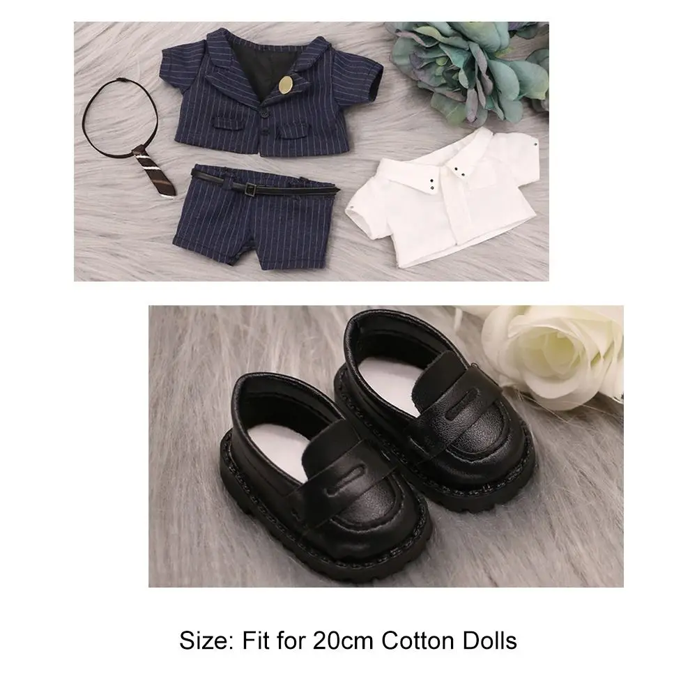 20cm Plush Cotton Doll's Clothes Shoes Outfit Accessories for Idol Dolls Fashion Suit Doll Tops Shirt Pants Suit Kids Gift