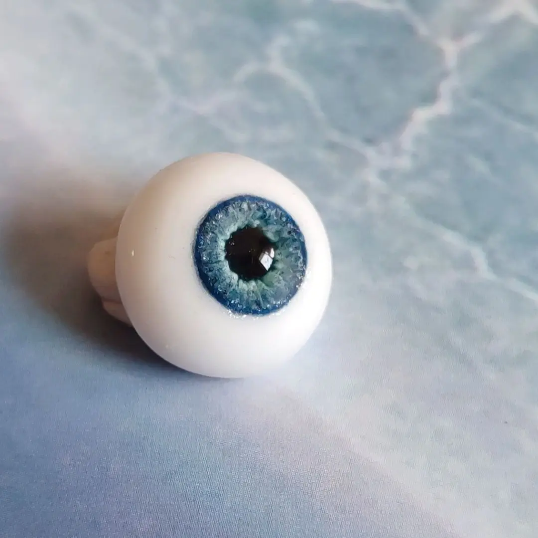 New Doll Eyes 8/10/12/14/16/18/22mm Yellow Resistant Realistic Eye Plaster Eyeball Diy Girl Toys Dress Up Doll Accessories