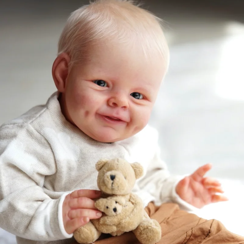 21 Inch Kit Shaya Reborn Baby Doll Kit Smile Baby Molds Vinyl Blank Unpainted Unassembled Kit Handmade DIY Toy