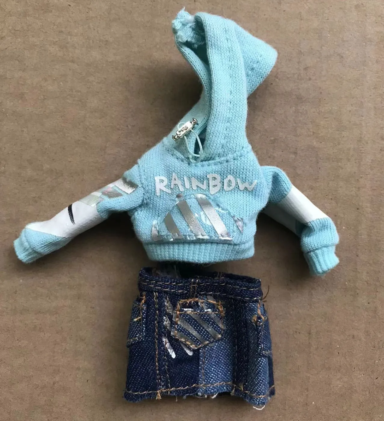 Rainbow Doll Dress Clothing Set 1/6 Doll Accessories Original Doll Skirt Jeans Shoes Boots Sandals Colorful Decors