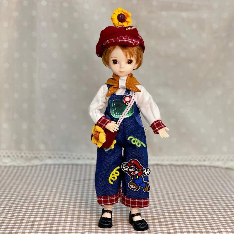 3D Big Eyed Boyfriend Doll 30cm Doll 1/6 BJD Doll Replacement Clothing Doll Accessories Kids Toy Gifts