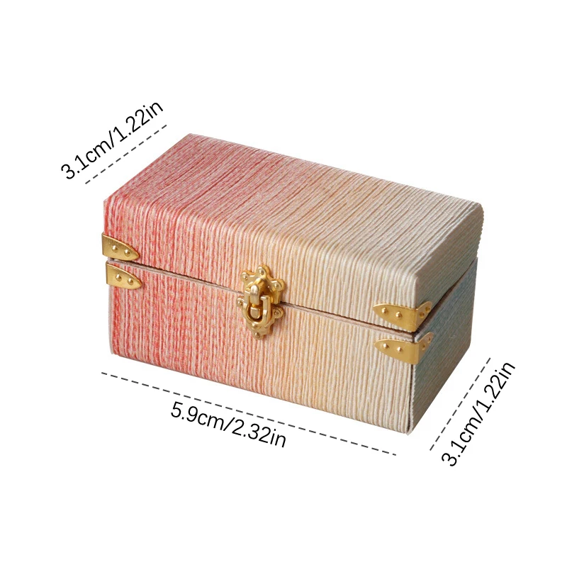 1:12 Dollhouse Miniature Suitcase Vintage Leather Luggage Box Storage Box Home Model Decor Toy Doll House Accessories