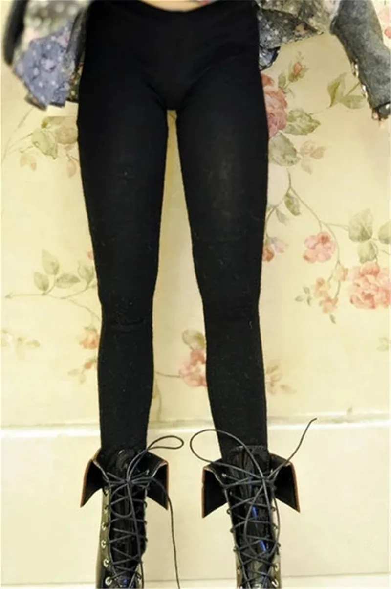BJD Doll Clothing Fits with a 1/3 1/4 SD17 Uncle Size Fashionable Easy Leggings for Men and Women in Black and White