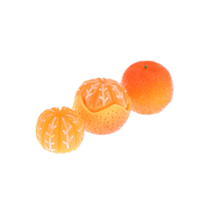 3Pcs/5Pcs Dollhouse Mini Orange Model Miniature Food Play DIY Small Kitchen Supermarket Toy Accessories