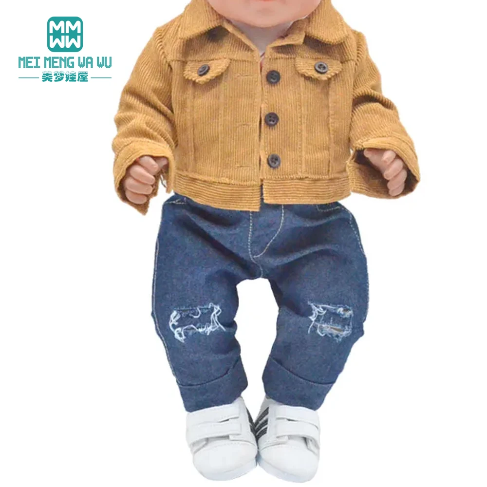 NEW Toys Doll Clothes 43cm New Born Doll American Doll Accessories Fashion Jackets, Jeans, Shoes Gift