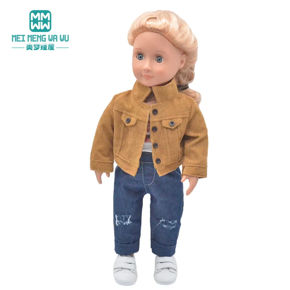 NEW Toys Doll Clothes 43cm New Born Doll American Doll Accessories Fashion Jackets, Jeans, Shoes Gift