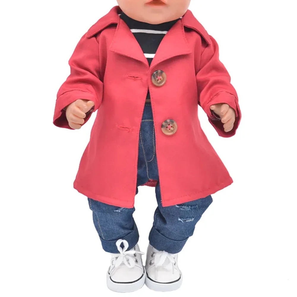 NEW Toys Doll Clothes 43cm New Born Doll American Doll Accessories Fashion Jackets, Jeans, Shoes Gift