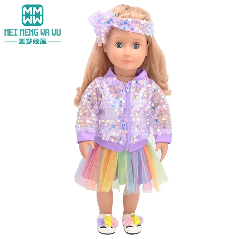 NEW Toys Doll Clothes 43cm New Born Doll American Doll Accessories Fashion Jackets, Jeans, Shoes Gift