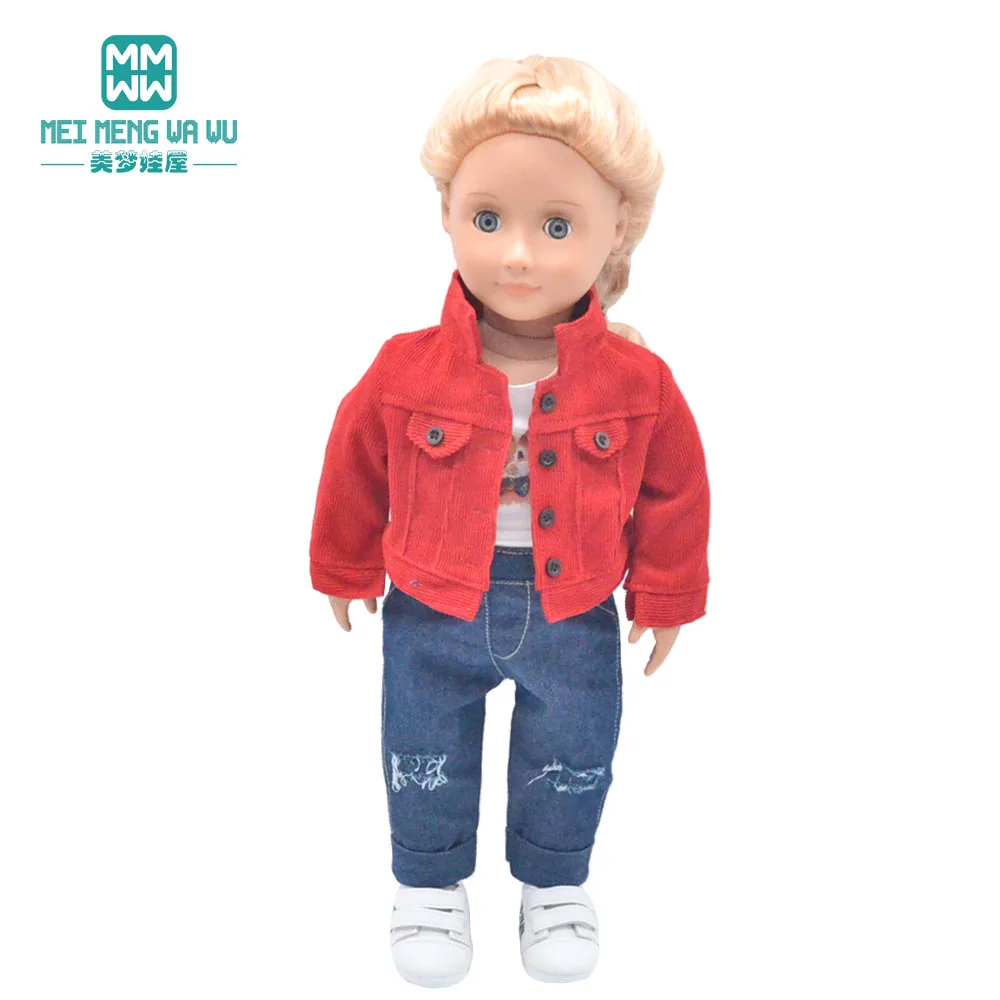 NEW Toys Doll Clothes 43cm New Born Doll American Doll Accessories Fashion Jackets, Jeans, Shoes Gift