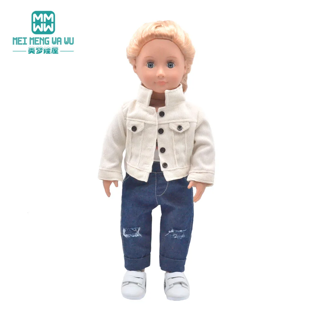 NEW Toys Doll Clothes 43cm New Born Doll American Doll Accessories Fashion Jackets, Jeans, Shoes Gift