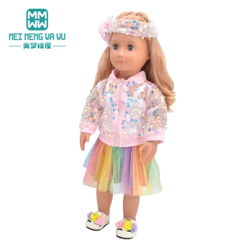 NEW Toys Doll Clothes 43cm New Born Doll American Doll Accessories Fashion Jackets, Jeans, Shoes Gift