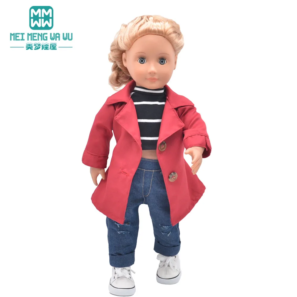 NEW Toys Doll Clothes 43cm New Born Doll American Doll Accessories Fashion Jackets, Jeans, Shoes Gift