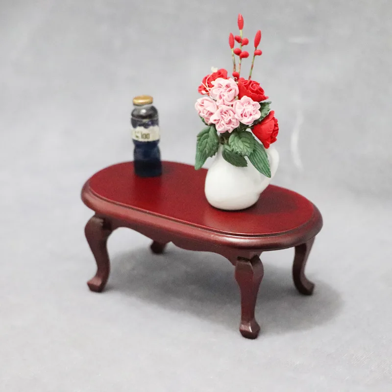 Doll house Mini Furniture Wooden Refrigerator Scene Beverage Color Freezer