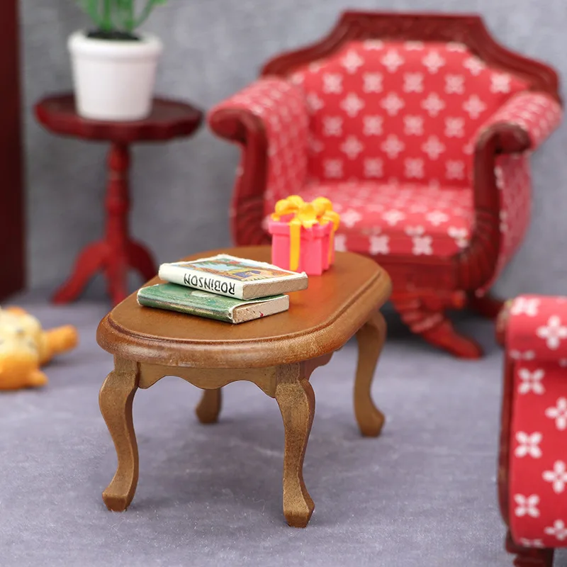 Doll house Mini Furniture Wooden Refrigerator Scene Beverage Color Freezer
