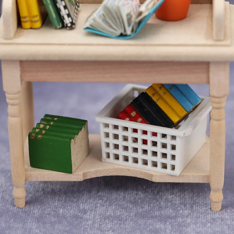 Doll house Mini Furniture Wooden Refrigerator Scene Beverage Color Freezer