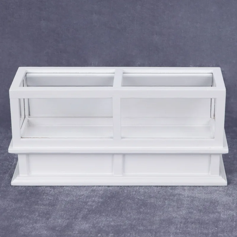 Doll house Mini Furniture Wooden Refrigerator Scene Beverage Color Freezer