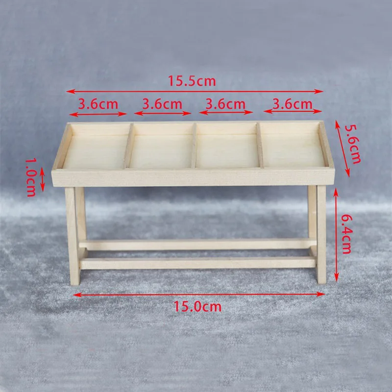 Doll house Mini Furniture Wooden Refrigerator Scene Beverage Color Freezer