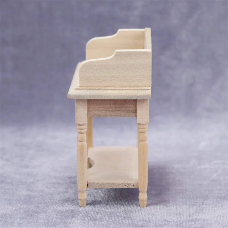 Doll house Mini Furniture Wooden Refrigerator Scene Beverage Color Freezer