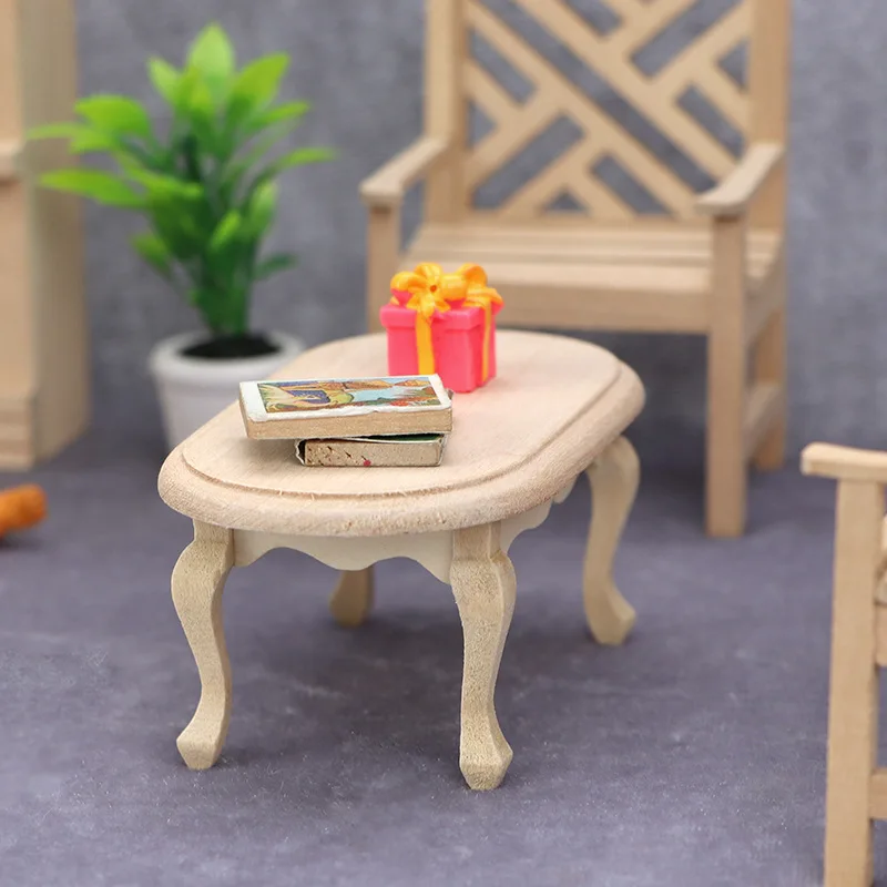 Doll house Mini Furniture Wooden Refrigerator Scene Beverage Color Freezer