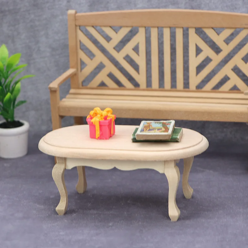 Doll house Mini Furniture Wooden Refrigerator Scene Beverage Color Freezer