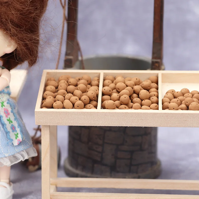 Doll house Mini Furniture Wooden Refrigerator Scene Beverage Color Freezer