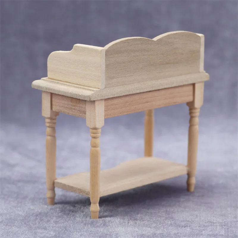 Doll house Mini Furniture Wooden Refrigerator Scene Beverage Color Freezer