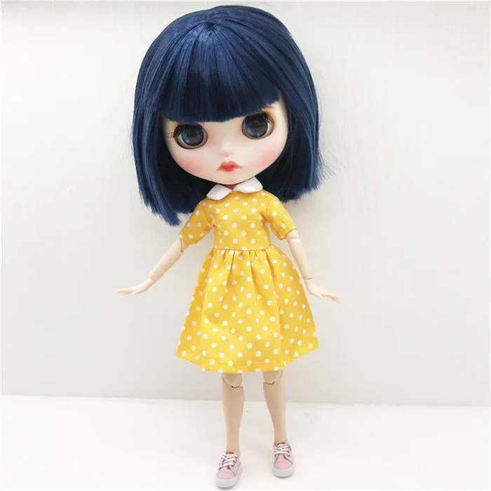 New Beautiful Dress For Blyth Doll Pure White Simple Dress Multicolor For Barbie Doll Clothes 1/6 Doll DIY Accessories