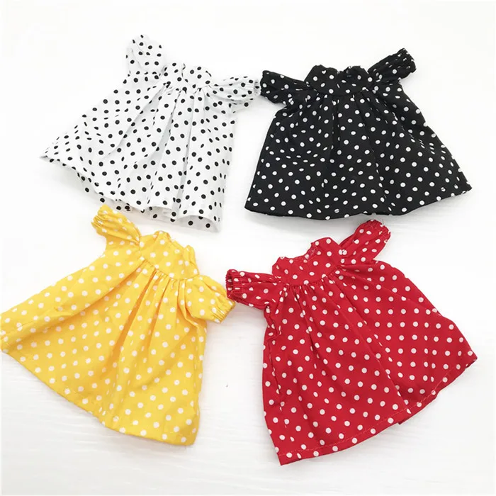 New Beautiful Dress For Blyth Doll Pure White Simple Dress Multicolor For Barbie Doll Clothes 1/6 Doll DIY Accessories