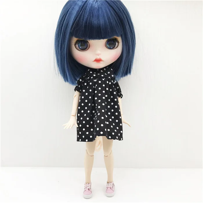 New Beautiful Dress For Blyth Doll Pure White Simple Dress Multicolor For Barbie Doll Clothes 1/6 Doll DIY Accessories