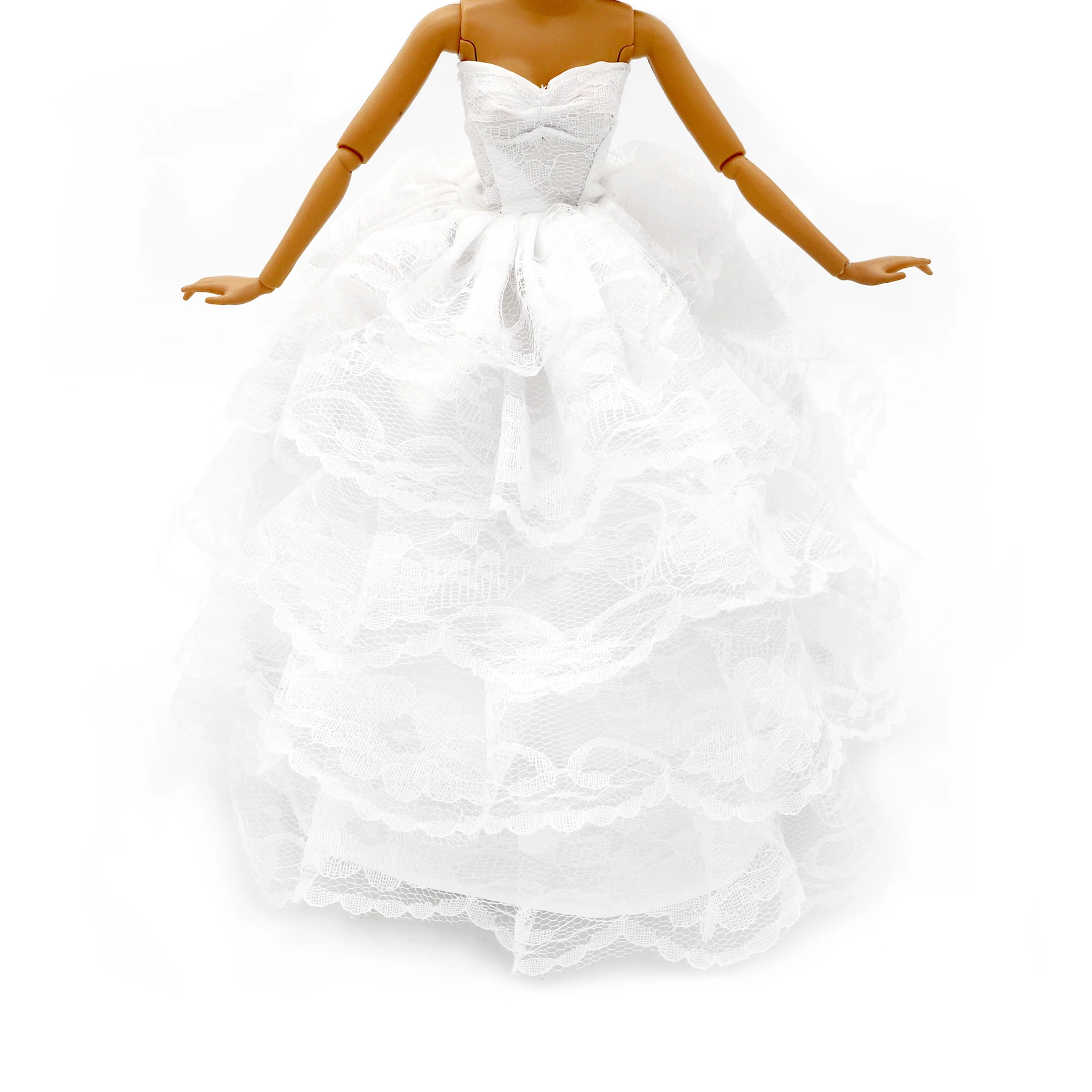 New 30cm 1/6 veil wedding dress Accessories Clothes for Barbies doll