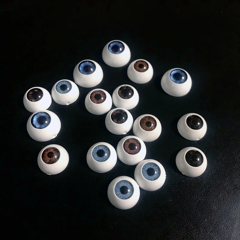 Doll Eyes Diameter 10/12/14/16/18 Mm Bjd Doll Round Acrylic Eyeball Dress Up Girl Diy Play House Toys Kid Gift Doll Accessories